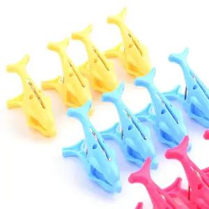 제이픽 돌고래 빨래집게 12P 캐릭터빨래집게