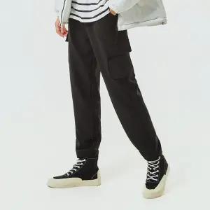 카고 조거 핫팩 팬츠 방한 남녀공용 스포츠 의류 기모 일자 팬츠 3color 빅사이즈 S~2XL