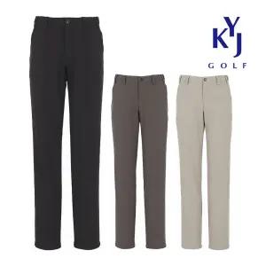 [김영주골프] 겨울 히든밴딩 기모 슬랙스 스판 일자핏 방한 남성 골프 바지 DPWMSL32