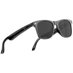 얼리시어스 남녀용 블루투스 선글라스, AI 번역, 50시간 배터리 수명, 자외선 차단, 음성 제어, 안드로이드 및 iOS용 안경