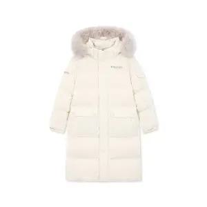 [디스커버리]키즈패딩 XQD DKDJ81036-IVD 키즈 프리미엄 퍼 구스다운 롱패딩