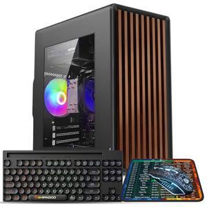 데스크톱 컴퓨터 타워 PC, 인텔 코어 i7-4770-3.4GHz, 16GB DDR3 RAM, 512GB M.2 SSD 하드 드라이브, RGB 팬 x 3, Wi-Fi 6.0, USB 3.0, HDMI, Windows 11 홈 또는 오피스