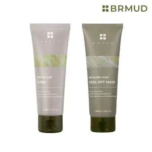 [15%+10%+카드12%]  비알머드 카디비 머드 마스크 & 필오프 마스크 2종 세트