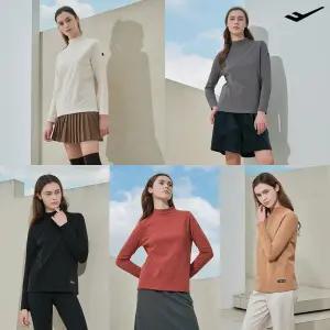 여성 기모 반목티 5종 여자 겨울 터틀넥 긴팔 티셔츠