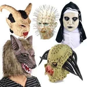 삐에로 가면 할로윈 프레데터 공포 수녀 분장 탈 마스크 붉은 악마 뿔 머리띠 괴물 귀신