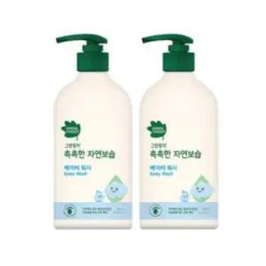그린핑거 유아 보습 바스 바디워시 대용량 500ml 2개