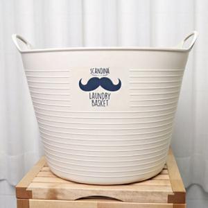 스칸디나 세탁바구니 28L 막힘형 수염(42x40x34.5) 수납 정리 빨래수거함 장난감 다용도 보관 멀티