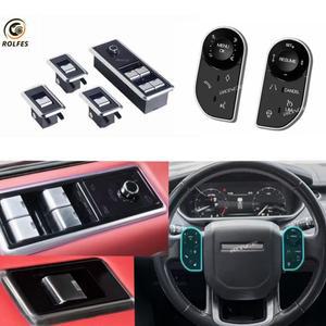 Rolfes 전기 윈도우 스위치 레인지로버 보그 L405 2013-2017 스포츠 L494 스티어링 휠 터치 버튼 세트