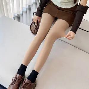 여성 팬티 스타킹 기모 보정 살색 여자 팬티 스타킹 겨울 타이즈 레깅스 압박