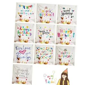 생일축하 현수막 포스터 생일파티 배경천 파티용품