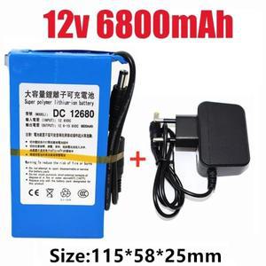 2025년형 DC 12V 3000mAh-6800mAh 리튬이온 배터리 고용량 AC 전원 충전기 (4가지 선택 가능)