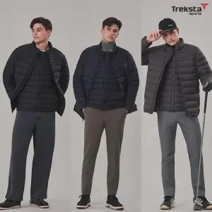 트렉스타 25FW 최신상! 기능성 나일론 패딩자켓 + 패딩베스트 2종, 남성