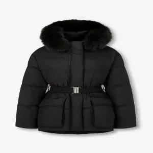 [g-cut] 지컷 7255417117 구스다운 폭스 퍼 후드 벨티드 점퍼