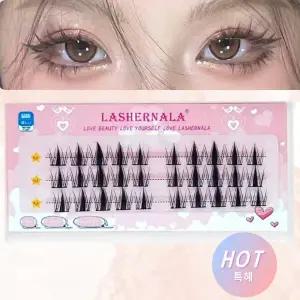 1+1 Lashernala 속눈썹나라 60가닥 속눈썹연장 노글루속눈썹 눈썹연장 가닥속눈썹