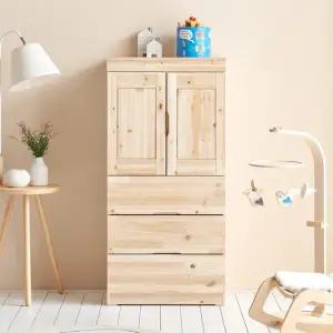 네프 삼나무 원목 600 3서랍 아기 옷장