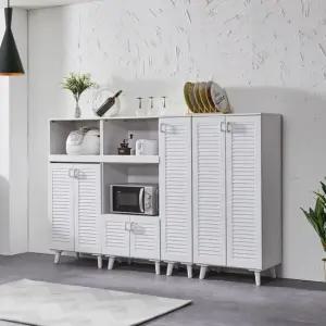 H141 갤러리 3단 수납 렌지대 수납형  2colors 착불