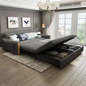 Haeif 수납 소파베드 확장형 원룸 베드 접이식 소파