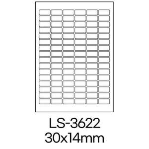 폼텍 라벨 LS-3622 100매 흰색 라벨지 A4 스티커 원형 제작 인쇄 바코드 우편 용지 폼택 77920