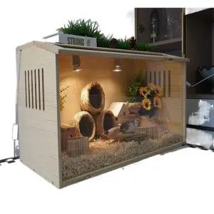 놀이터 원목 케이지 햄스터 사육 100-120 친칠라 대형