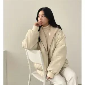 데일리 여성 뽀글이 겨울 융털 후드집업 패딩 양면 캐주얼 항공점퍼