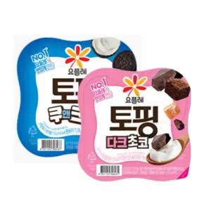 [보금푸드]빙그레 요플레 토핑 125g 다크초코6 쿠앤크6