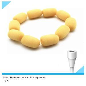 10개 구즈넥 마이크 커버 5mm 라발리에 폼 윈드스크린 B3