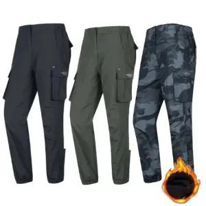 남성 겨울 기모 항공바지 작업복 등산바지