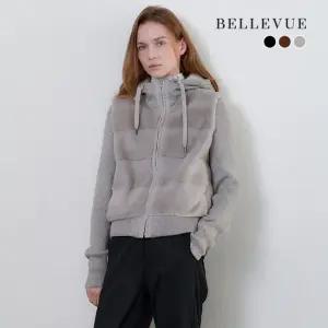 [미리주문혜택][BELLEVUE] 벨뷰 25FW FAUX 퍼 후드 다운 점퍼