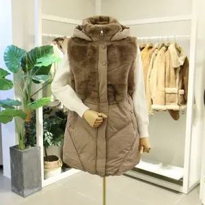 [대구백화점] [오픈클로젯]밍크퍼패딩롱베스트(DO25CPD492)
