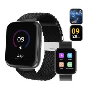 심한 수면을 취하는 사람들을 위한 전기 충격 경보 시계 | 착용 가능한 사일런트 스트롱 잽 자가 훈련 및 전투 피로를 펄스 1.69 터치스크린 포함