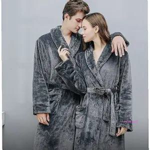 극세사가운 목욕 로브 베스 배스 호텔 바스 와플 샤워 잠옷 커플 겨울def874