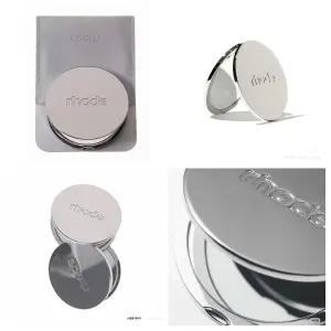 컴팩트 미러 rhode 확대경 콤팩트 접이식 메이크업 손거울 콤팩트거울 지갑용 여행용 여행