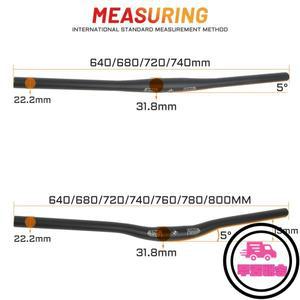 UNO 자전거 스트레이트/제비 핸들 바 MTB 알루미늄 합금 플랫 640 720 부품