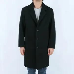 롤프 남성 남자 싱글 울코트 롱 겨울 모직 기본 무지