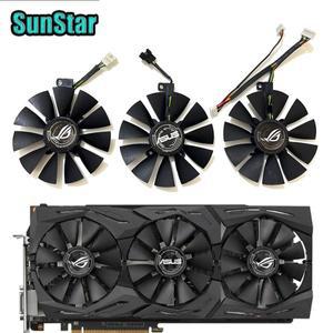 새로운 87MM FDC10U12S9-C GTX1080 GPU 쿨링 팬 (ASUS ROG Strix GTX 1060 980 RX480 비디오 카드용)