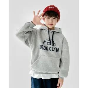 [리틀브로] (아동)B.뉴욕브로기모후드티_멜란지[티셔츠BFKD492C]