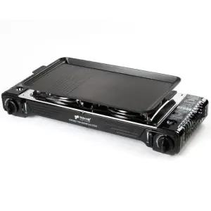 키친아트 트윈 휴대용가스렌지 불판 세트