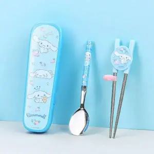 시나모롤선물 재미있는젓가락세트 3P 어린이 스푼박스