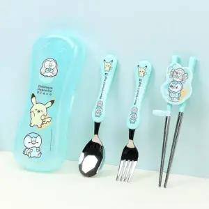 어린이 유아 스텐젓가락 세트 포크 스푼 4종