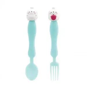 단단한 스푼포크 아기 이유식 카페 커피 볼 소형 민트