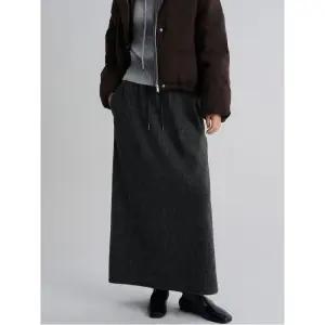기모 헤어리 롱스커트  애쉬 (355Y27LC14)