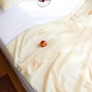 [골드스마일]여름 홑이불 리플 패턴 입는이불 순면 슈퍼싱글 레몬색 침대용 이불