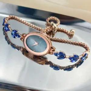 [골드스마일]슬라이드 손목시계(블루) 여성 카린