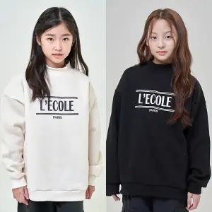 니콜 반폴라 기모 티셔츠 / 여아 주니어 의류 초등학생 옷