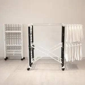 국산 튼튼한 엔드세이브 폴딩 빨래건조대 2colors 이동접이식 이불건조대