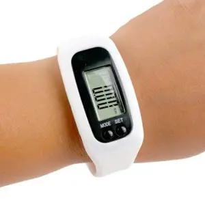 [골드스마일]만보기 시계 손목 실리콘 전자 경량 걷기 화이트