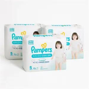 [웰빙창고] 팸퍼스 NEW 터치오브네이처 팬티형 5단계 120매