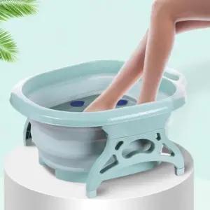 접이식 발지압판 족욕기 발관리 용품 편리한 발 마사지기 (WFKMZQ9)