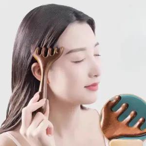 [골드스마일]마사지기 두피 괄사빗 머리지압 얼굴 관리 마사지빗