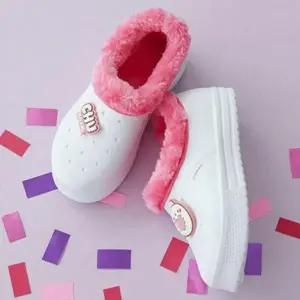 방한 내피 귀여운 실내화 유치원 겨울 신발 1P 초등